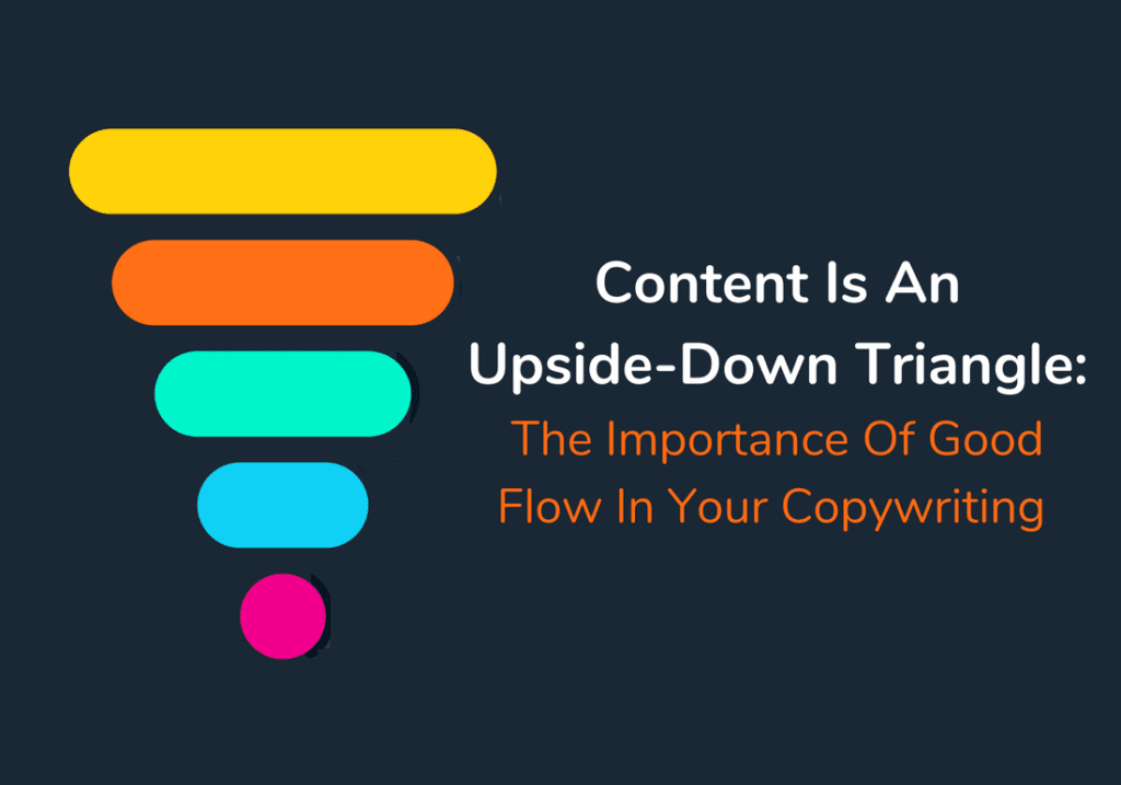 content is an upside down triangle