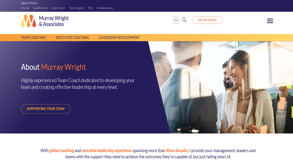 Murray Wright's About Us Page